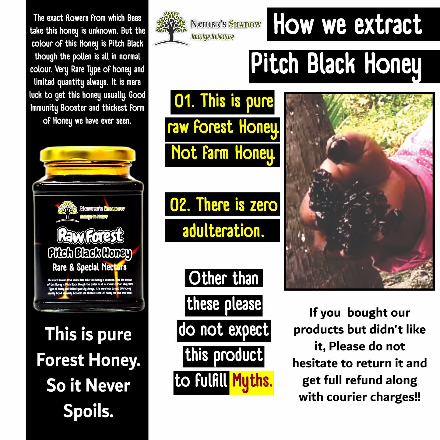 Raw Forest Pitch Black Honey