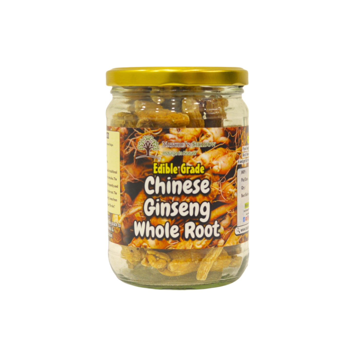 Chinese Ginseng Whole Root - 100 Grams