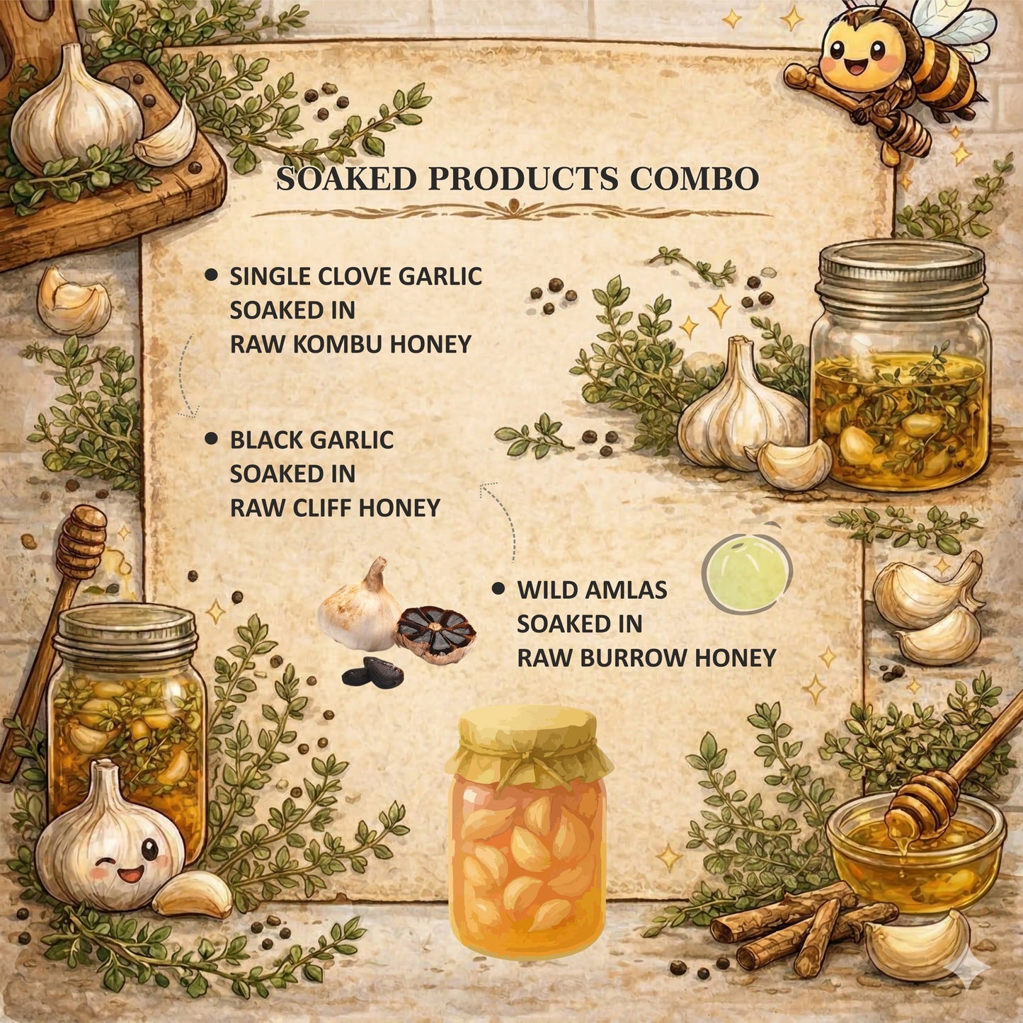 Soaked In Wild Honey Combo - 250 Grams Each