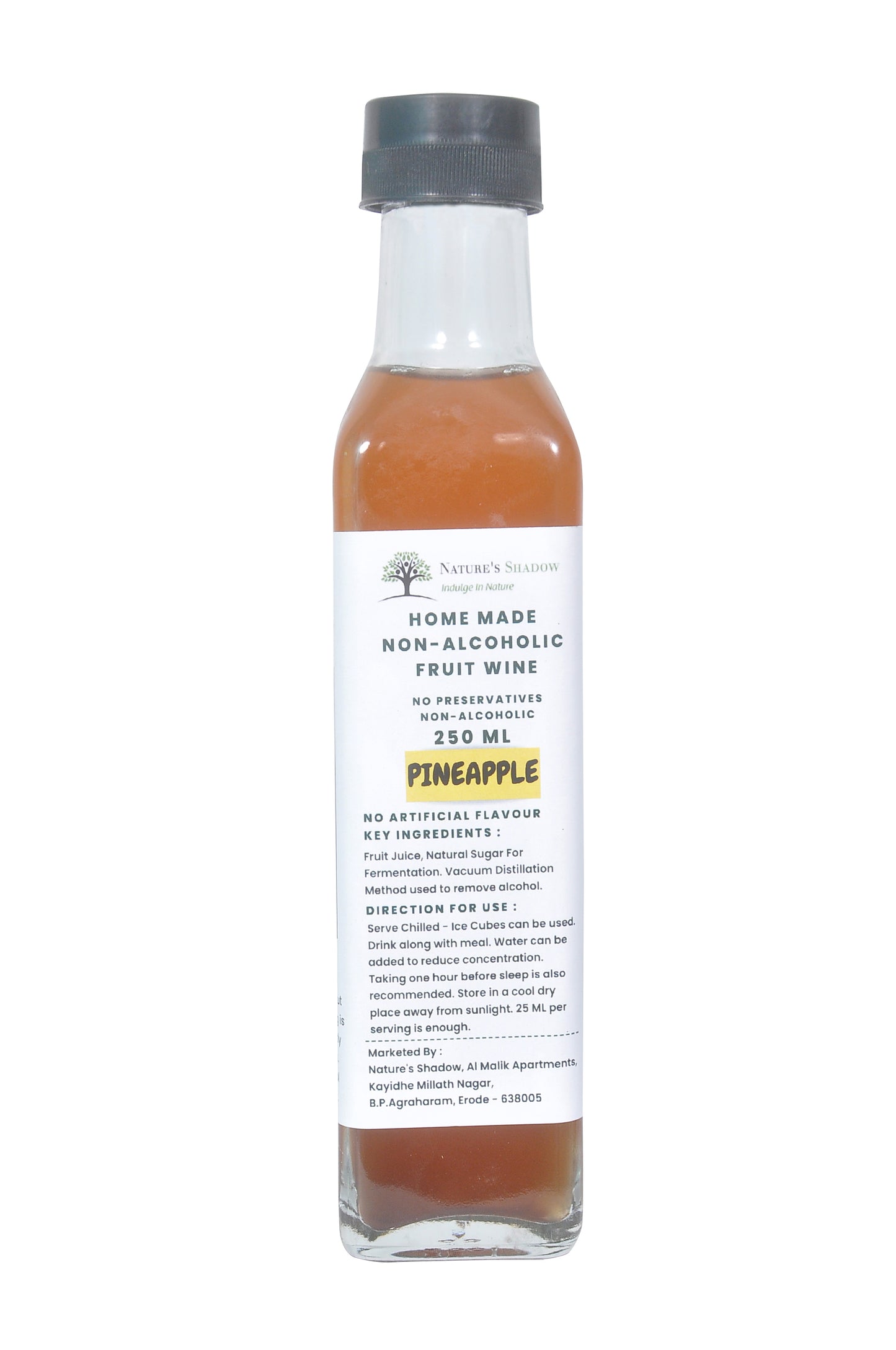 Home Made Non Alcoholic Wines - 250 ML