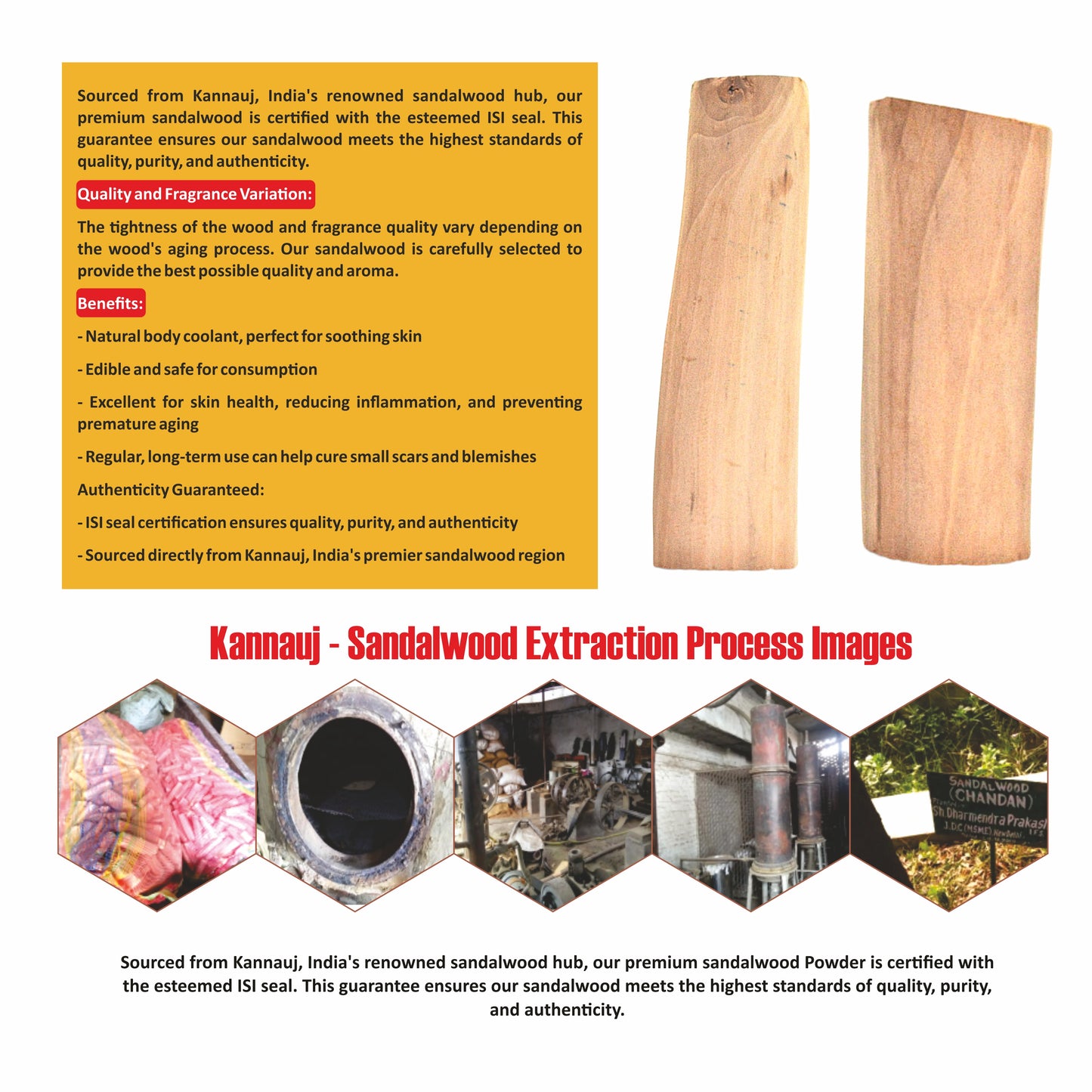 Original Sandalwood with ISI seal