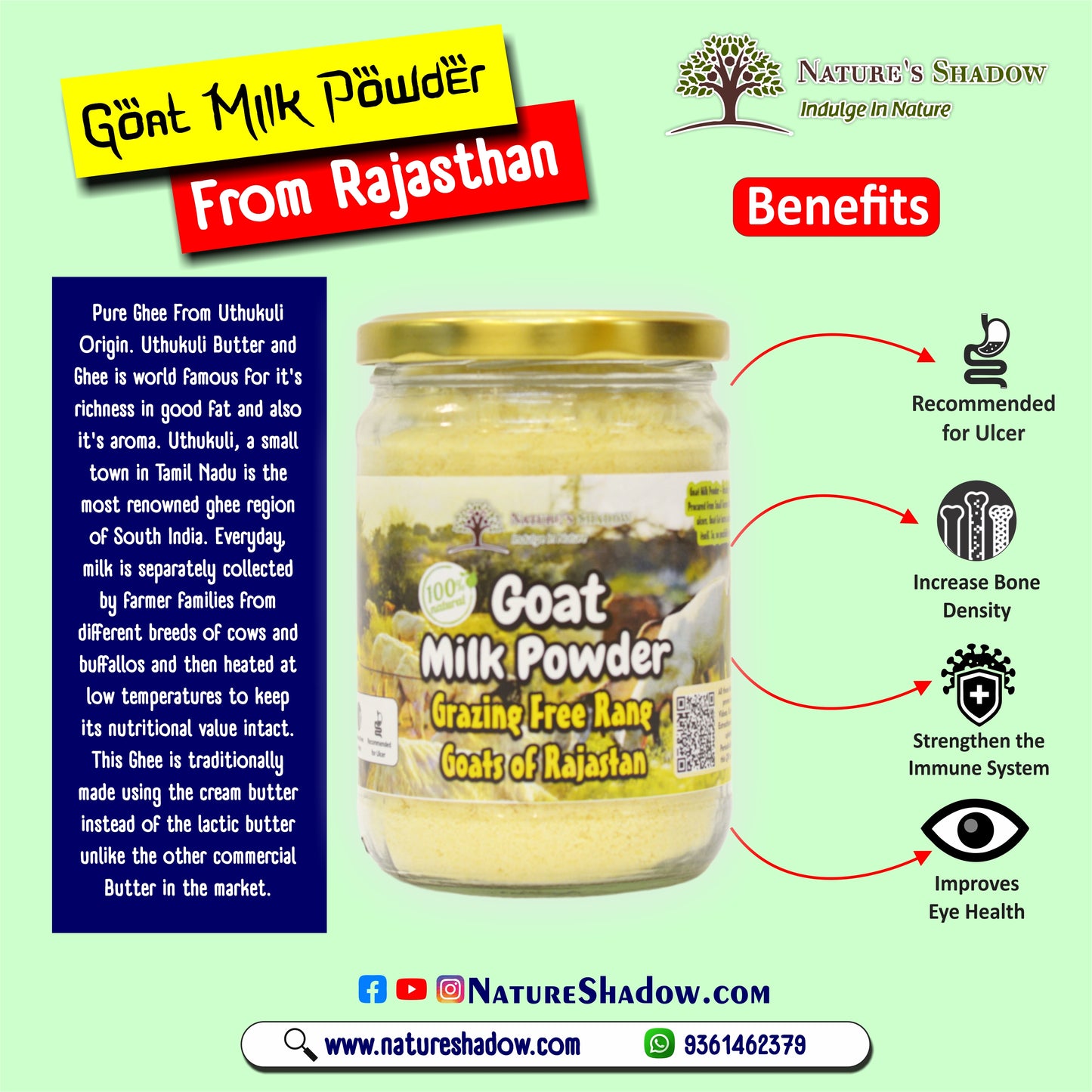 Goat Milk Powder – Grazing Free Range Goats of Rajasthan