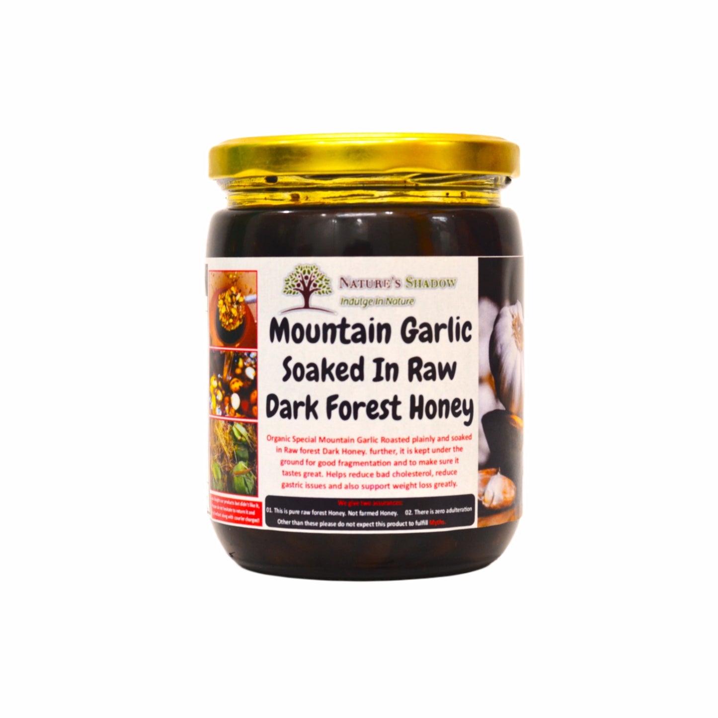 Mountain Garlic Soaked In Raw Dark Forest Honey