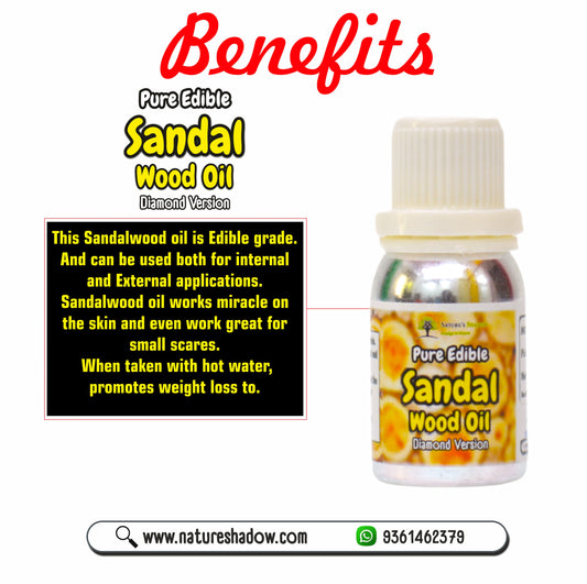 5 ML - Edible Grade Sandalwood Oil - Diamond Version