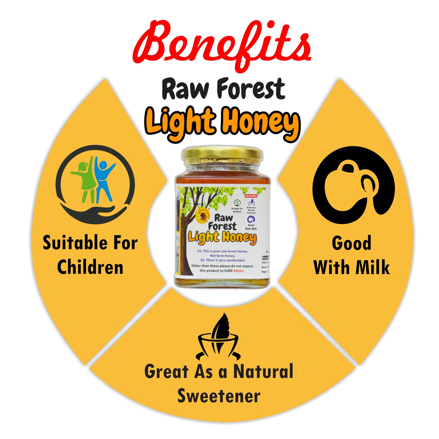 Light Coloured Raw Forest Honey - Usually From Trees Like Jackfruit Trees and Tamarind Trees