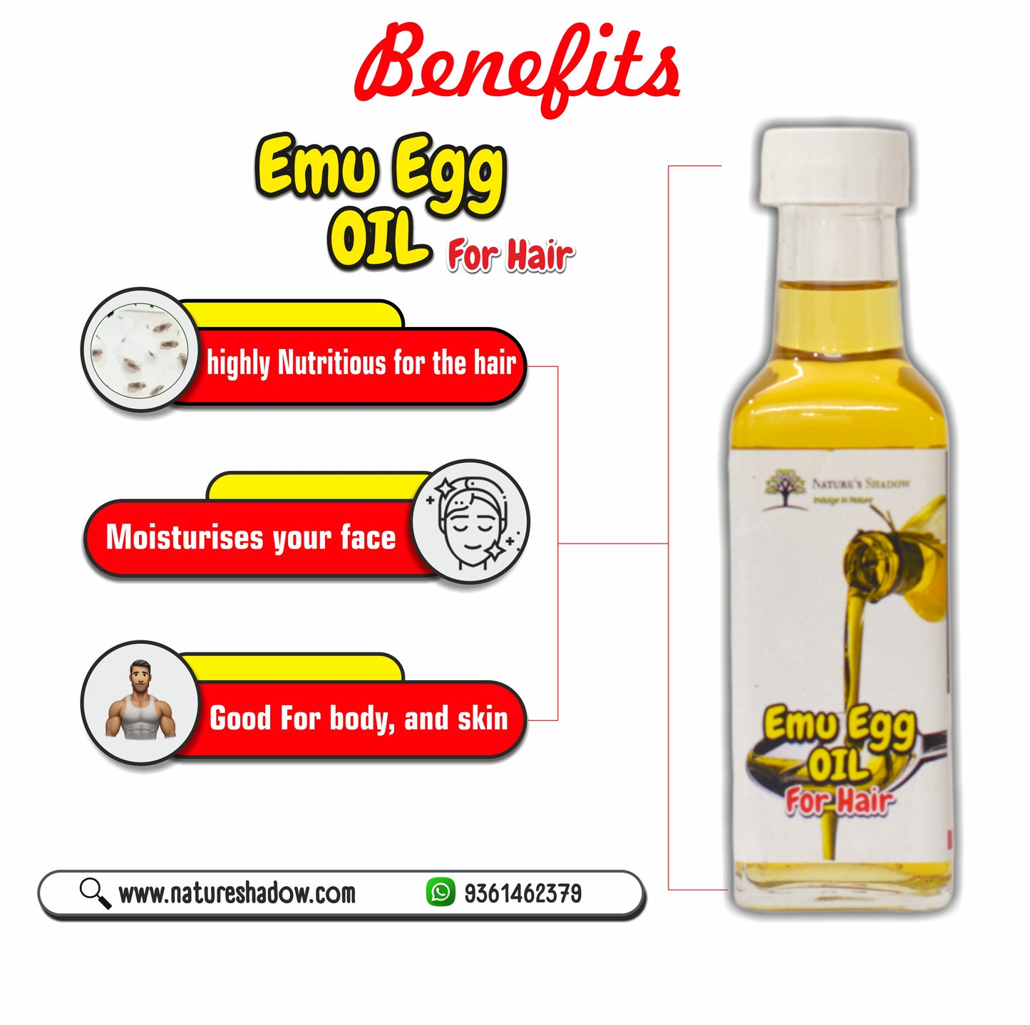 Emu Egg Oil For Hair