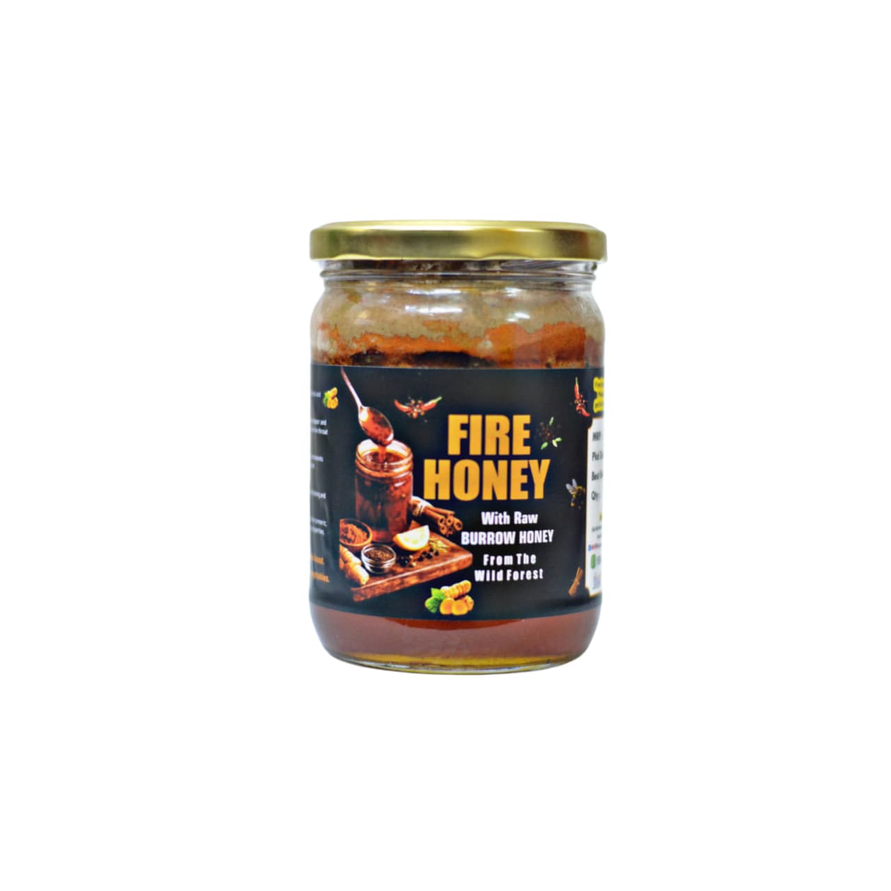 Fire Honey Using - Burrow Honey From The Wild - 500 Grams