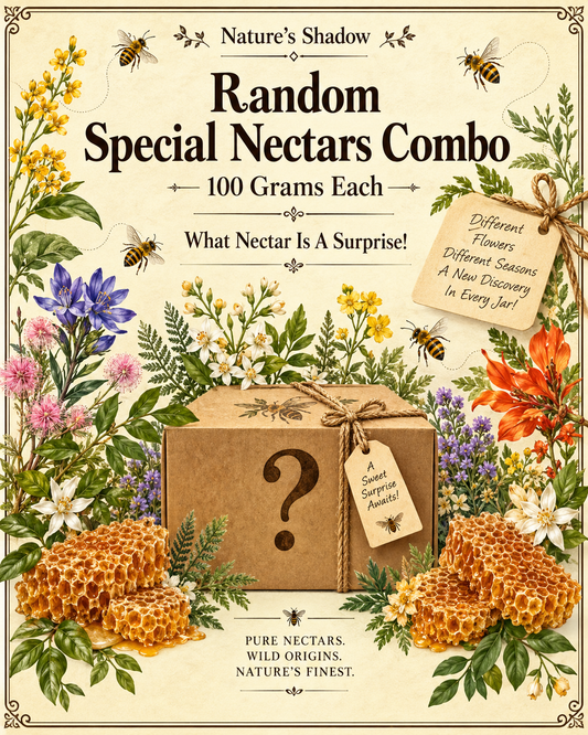 Random Special Nectars Combo — 100 Grams Each - 10 Rare Wild Honeys