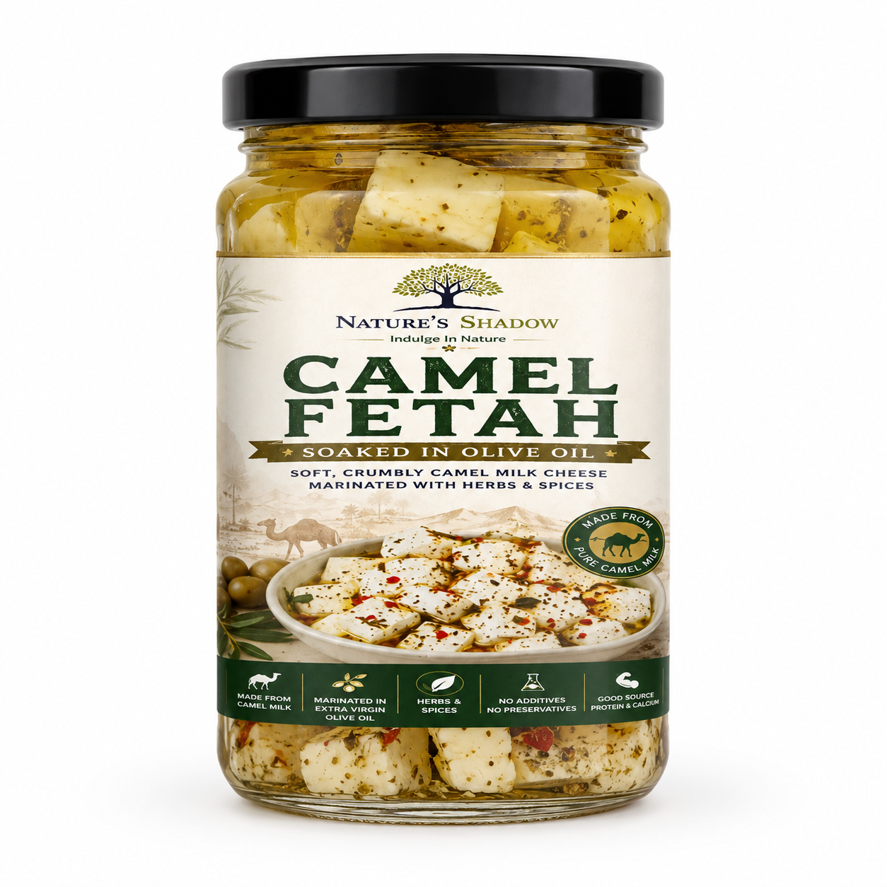 Pre-booking Only - Original Organic Camel Milk Fetah Soaked In Olive Oil - 250 Grams – From the Aravallis (Fulfilment in 20-40 Days)