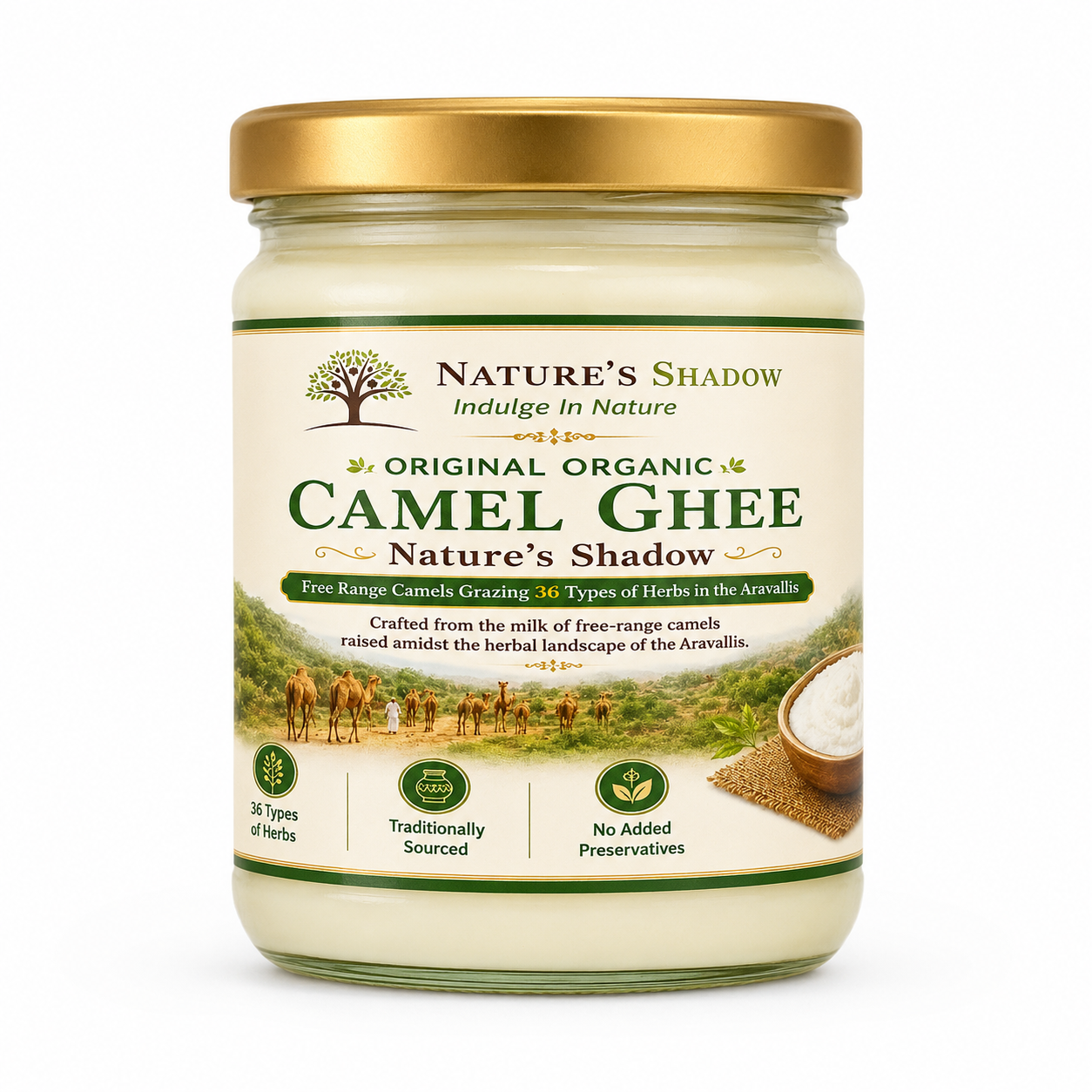 Pre-booking Only - Original Organic Camel Ghee 250 Grams – From the Aravallis (Fulfilment in 20-40 Days)