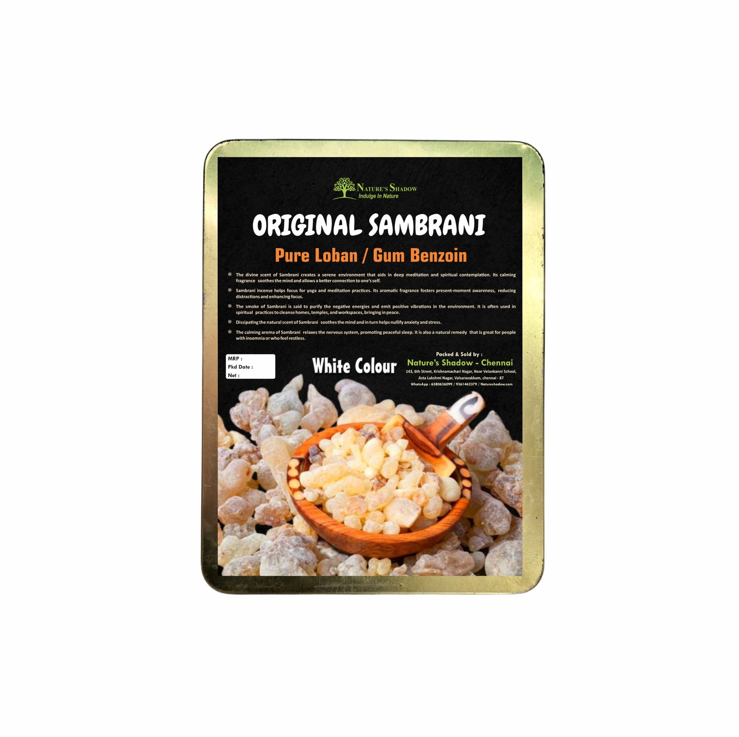 Original Sambrani Gum / Gum Benzoin / Loban