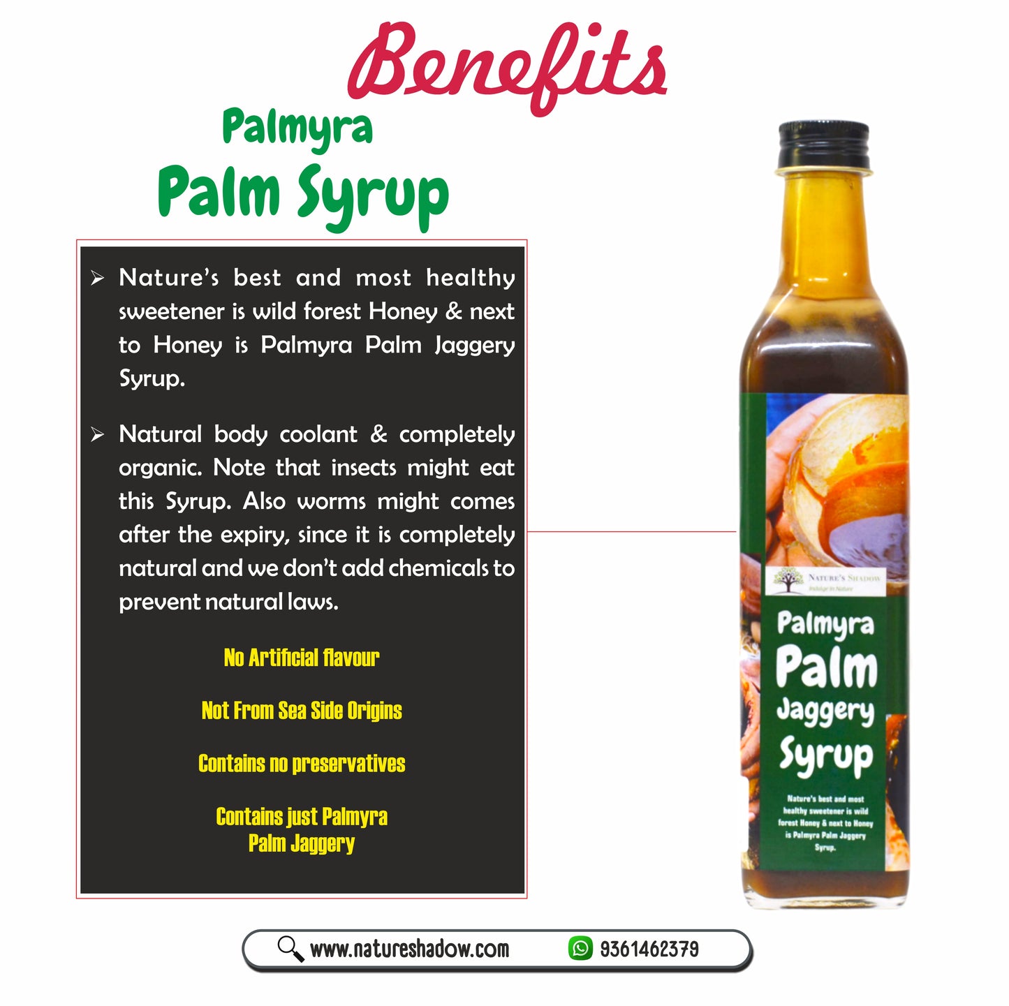 Palmyra Palm Jaggery Syrup - 500 ML