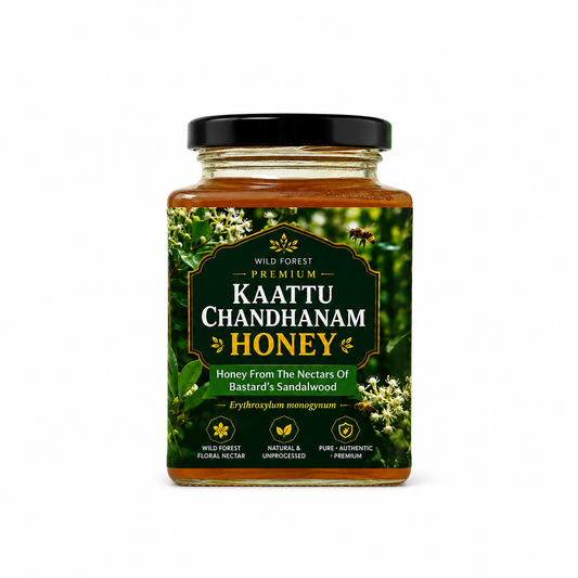 Kaattu Chandhanam Honey - Nectars of Bastard's Sandalwood (Erythroxylum monogynum)