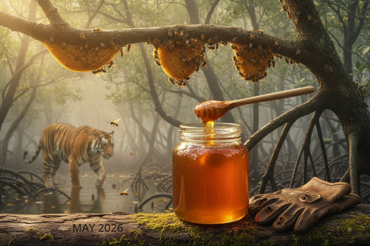 Where The Bengal Tigers Rule - Wild Honey From The World's Most Dangerous And Largest Mangrove Forests - Squeezed Before The End Of May 2026 - Without Hive