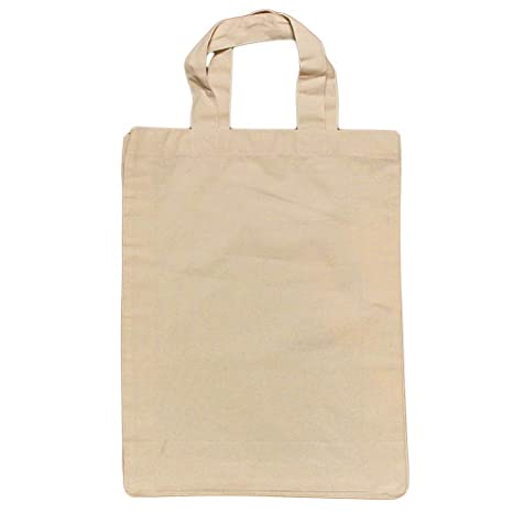 Pure Cotton Cloth Carry Bags as an Alternate for Plastic Carry Bags - 10 Pcs