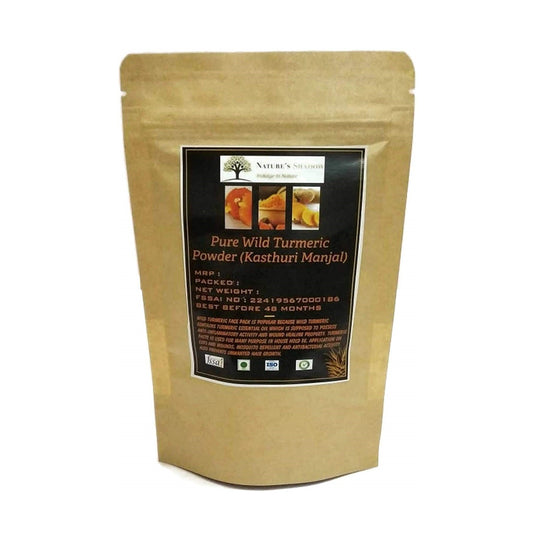 Pure Wild Turmeric/Kasthuri Manjal/Kasthuri Haldi - Origin - Villages Around Erode and Salem (Powdered Form, 100 Grams)