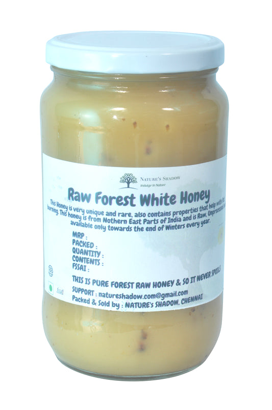 500 Grams - Raw Forest White (Milk Coloured) Honey